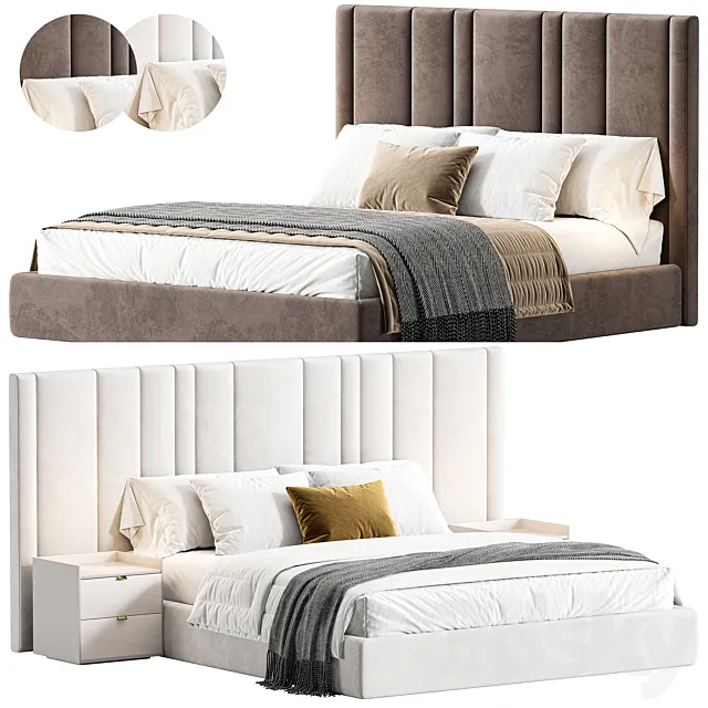 Loredo Bed 3D Model Loredo Bed 3D Model