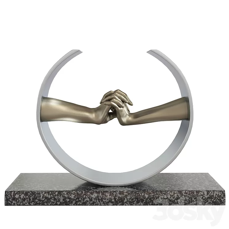 Lorenzo Quinn Sculpture During Love 3D Model Free Download