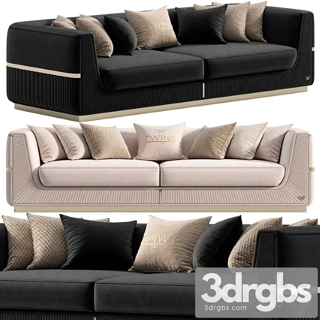 Lorenzo Sofa By Twins 19 3D Model Download