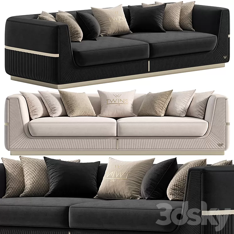 Lorenzo sofa by Twins 3D Model Free Download Lorenzo sofa by Twins 3D Model Free Download