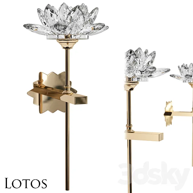 Lotos wall lamp 3DModel Lotos wall lamp 3DModel