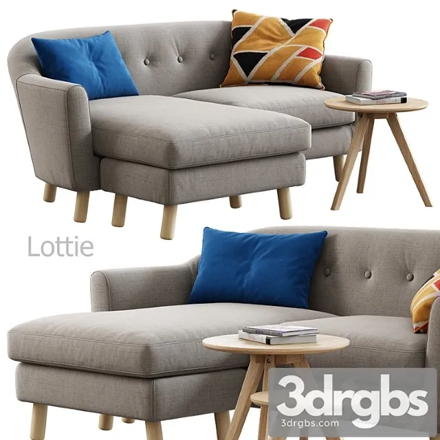 Lottie (corner sofa) 3D Model Download