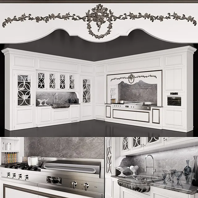 Lottocento Floral 3D Model