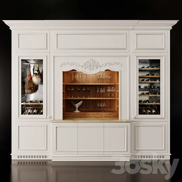 L’Ottocento Floral Rose 3D Model