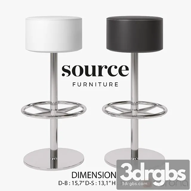 Lotus barstool sf1p 2 3D Model Download Lotus barstool sf1p 2 3D Model Download