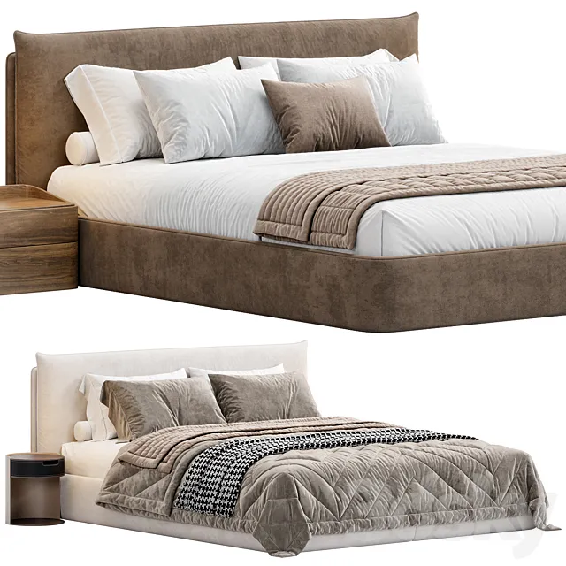 LOTUS Bed By Ogogo 3D Model LOTUS Bed By Ogogo 3D Model