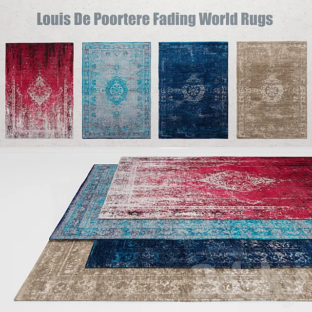 Louis De Poortere Fading World Rugs 3D Model Louis De Poortere Fading World Rugs 3D Model