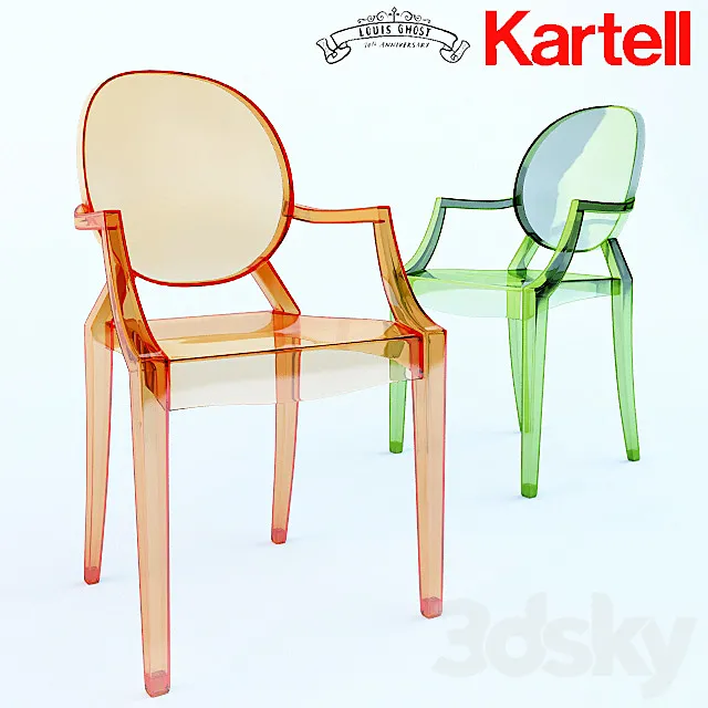 Louis Ghost Chair 3D Model Louis Ghost Chair 3D Model