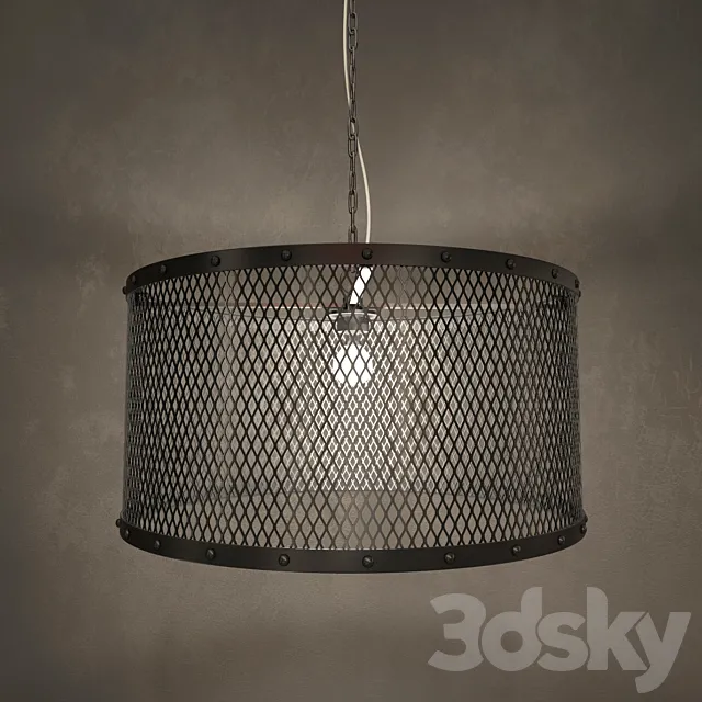 Louis industrial pendant lamp 3D Model Louis industrial pendant lamp 3D Model
