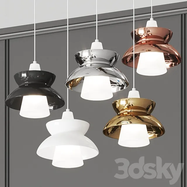 Louis Poulsen Doo-Wop Pendant Lamps 3DModel Louis Poulsen Doo-Wop Pendant Lamps 3DModel