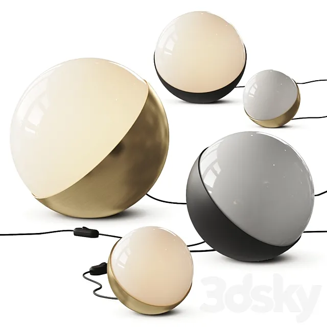 Louis Poulsen VL Studio Table and Floor Lamps 3D Model Louis Poulsen VL Studio Table and Floor Lamps 3D Model