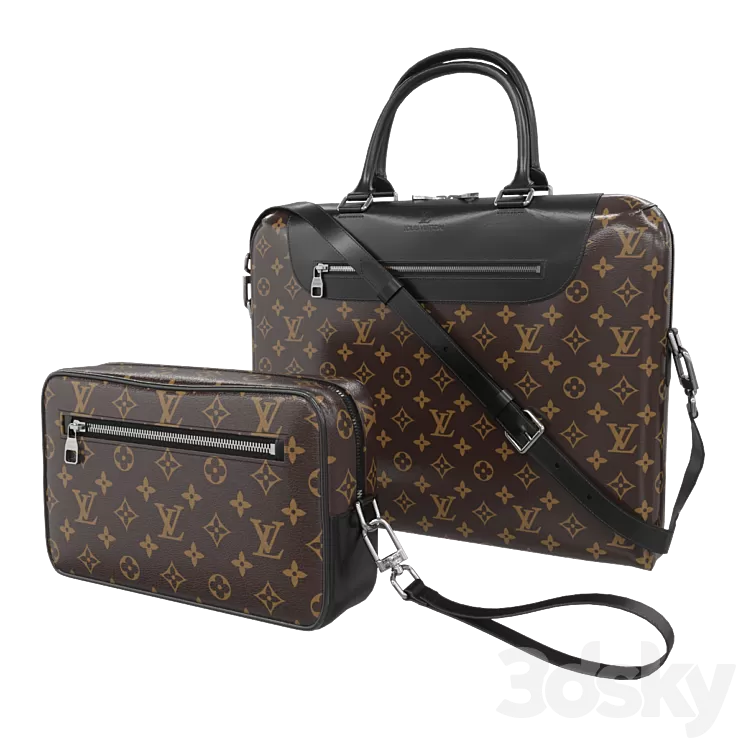 louis vuitton bags 3D Model
