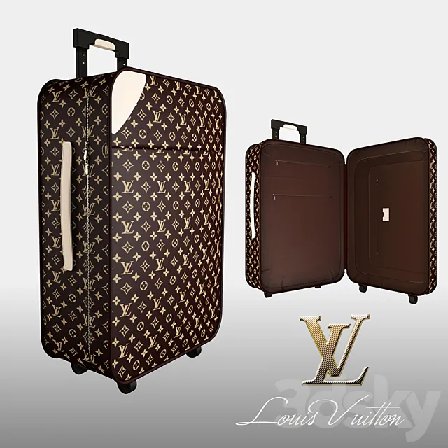 Louis Vuitton suitcase 3DModel Louis Vuitton suitcase 3DModel