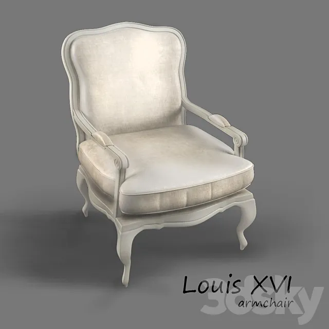 Louis XVI chair 3D Model Louis XVI chair 3D Model