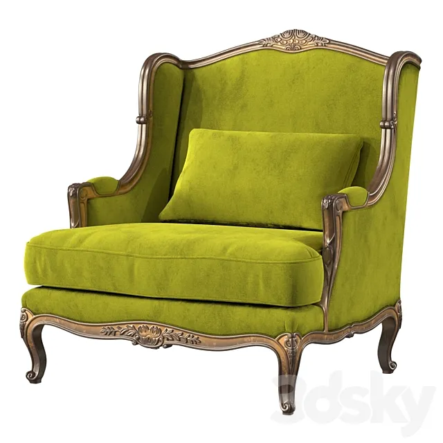 Louis XVI Classic Armchair 3DModel