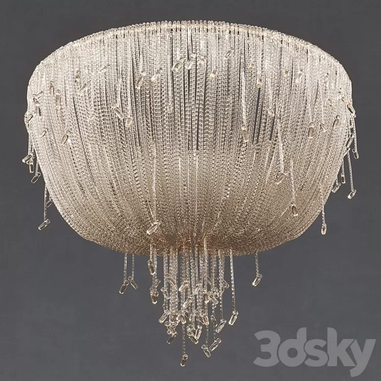 Louise Bradley – Crystal drape light 3D Model