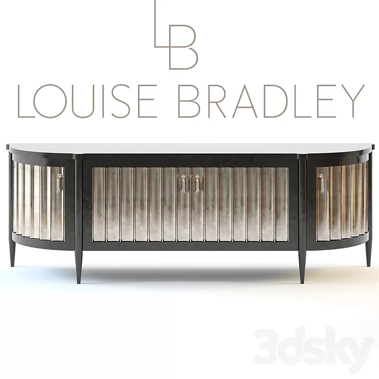 Louise Bradley Demi Lune silver leaf 3D Model