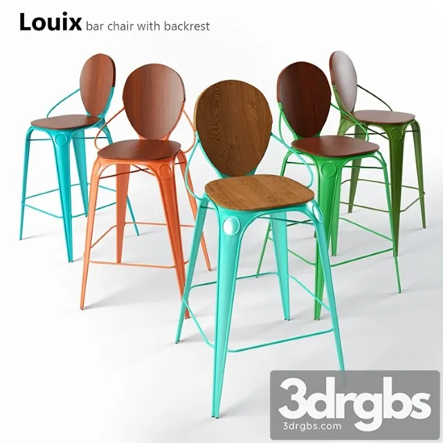 Louix Barnyi Stul So Spinkoi Louix Bar Chair With Backrest 3D Model Download Louix Barnyi Stul So Spinkoi Louix Bar Chair With Backrest 3D Model Download