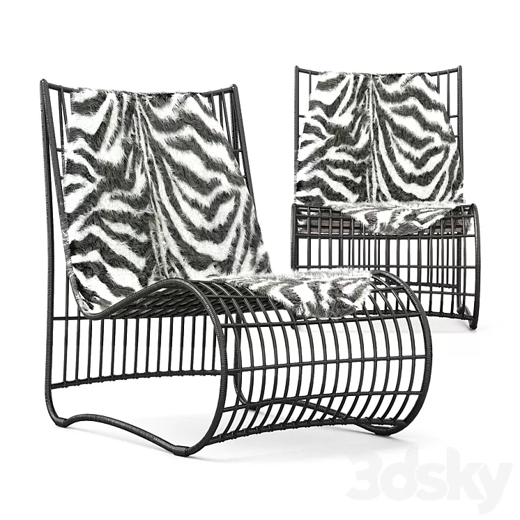 Lounge chair 3D Model Lounge chair 3D Model