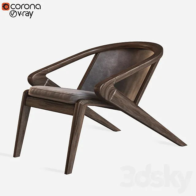 lounge chair alexandre caldas 3D Model
