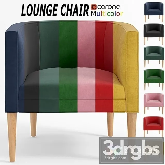 Lounge Chair Multicolor 3D Model Download Lounge Chair Multicolor 3D Model Download