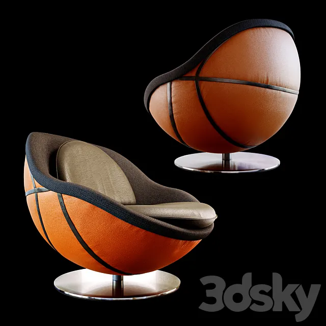 Lounge Chair Nba (lillus _ Lento) 3D Model
