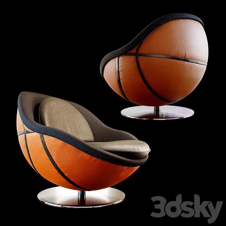 Lounge Chair Nba (lillus / Lento) 3D Model Lounge Chair Nba (lillus / Lento) 3D Model