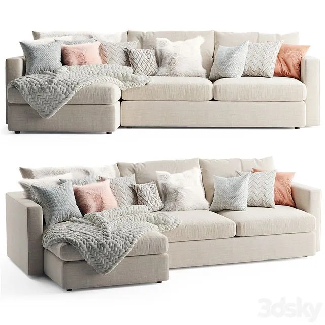 Lounge II Crate and Barrel 3D Model