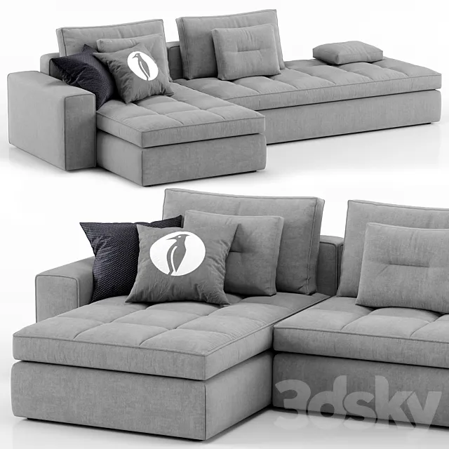 Lounge sofa – Calligaris 3D Model