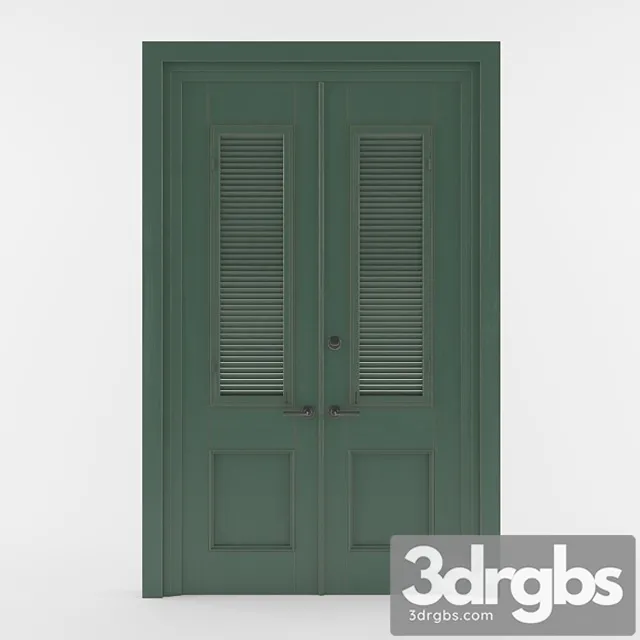 Louvre door 3D Model Download