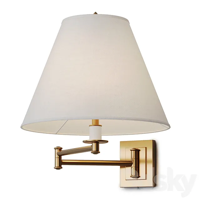 Louvre Home sconce Darren 3D Model Louvre Home sconce Darren 3D Model