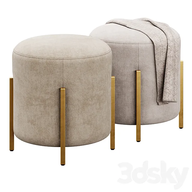 Love Joy Pouf by Miranda Kerr Home 3D Model Love Joy Pouf by Miranda Kerr Home 3D Model