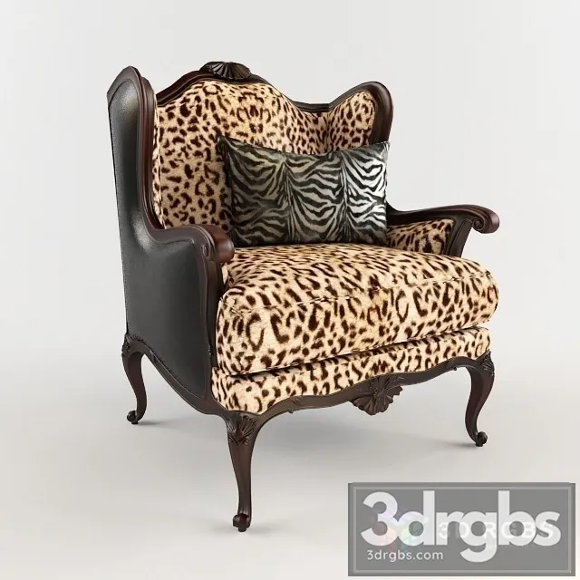 Love My Leopard Chair High 3D Model Download Love My Leopard Chair High 3D Model Download
