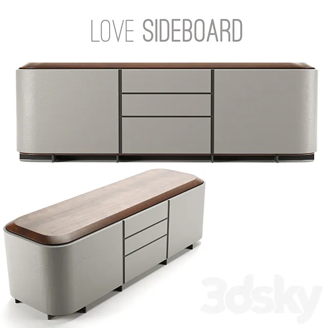 Love sideboard 3DModel Love sideboard 3DModel
