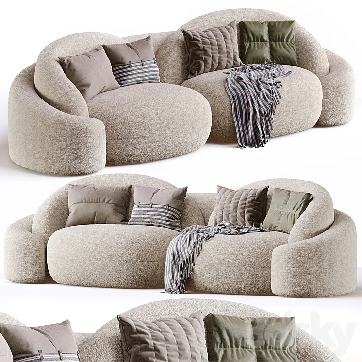 Lovers Sofa 3D Model Free Download
