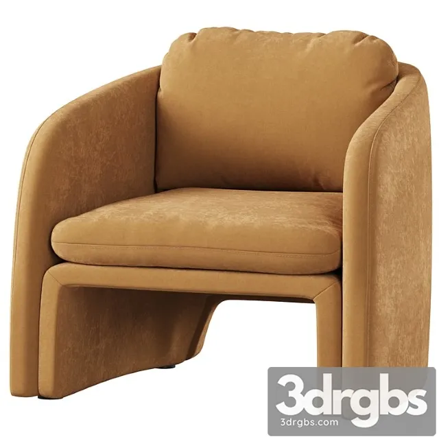Low Chair Upholstered In Suede Warren 3D Model Download Low Chair Upholstered In Suede Warren 3D Model Download