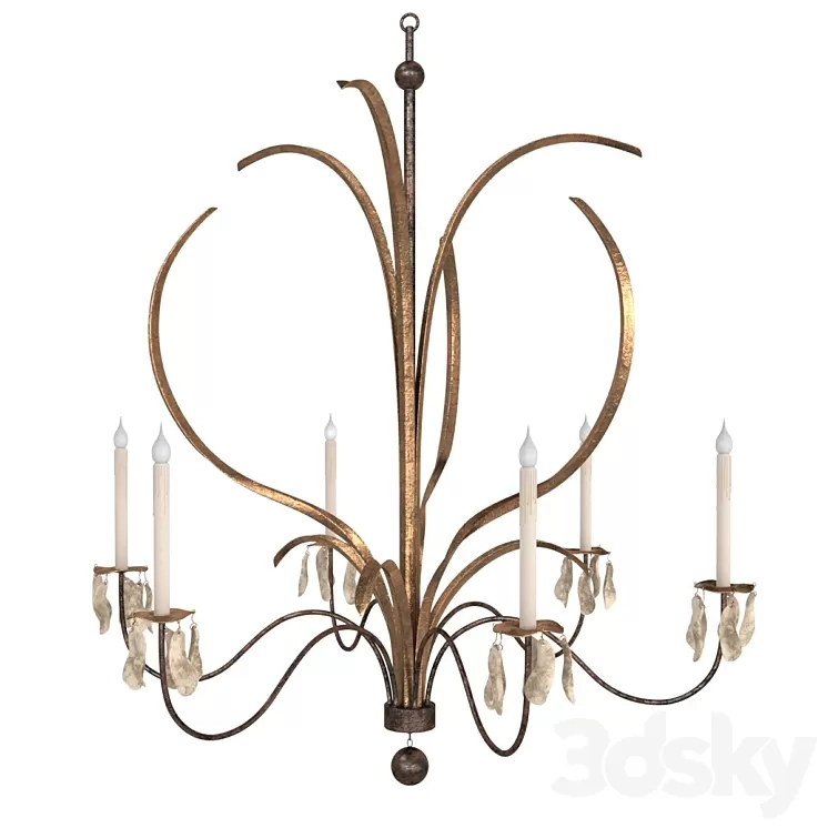 Low Country MARSH GRASS GRANDE CHANDELIER 3D Model Free Download