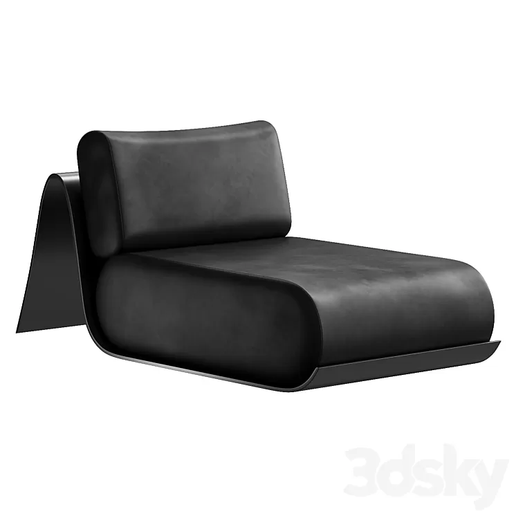 Low easy chair 3D Model Free Download