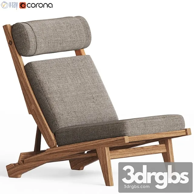 Low lounge chair by hans j. wegner 3D Model Download Low lounge chair by hans j. wegner 3D Model Download