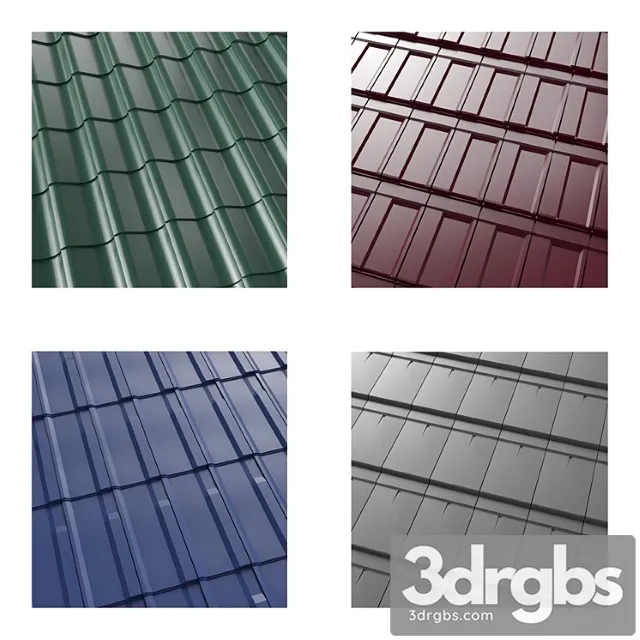 Low Poly Metal Tile 3D Model Download