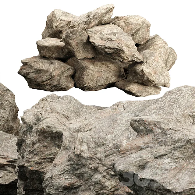 Low Poly Rock Asset collection vol 218 3D Model Low Poly Rock Asset collection vol 218 3D Model