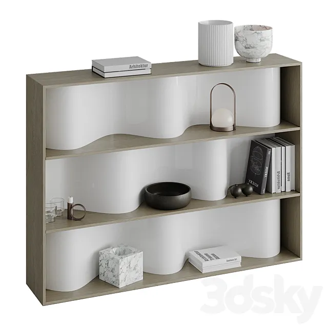Low shelving Lok01 3D Model