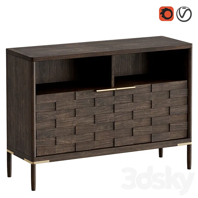 Low Shelving Textures 3D Model Low Shelving Textures 3D Model