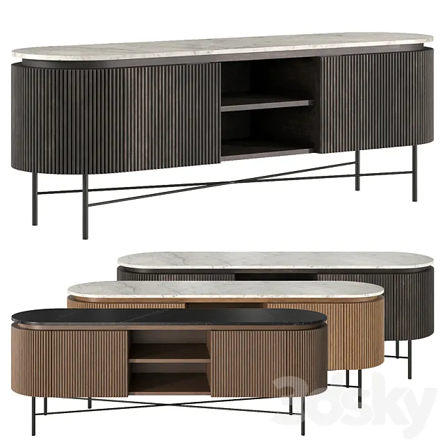 Lowboard Glenn by KARE design 3D Model