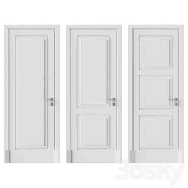 Lualdi Avenue interior doors 3D Model