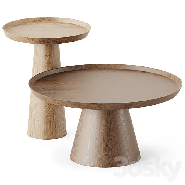 Luana Round Coffee Table by Bloomingville 3DModel Luana Round Coffee Table by Bloomingville 3DModel