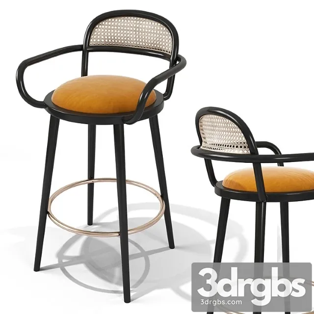 Luc bar stool 2 3D Model Download Luc bar stool 2 3D Model Download