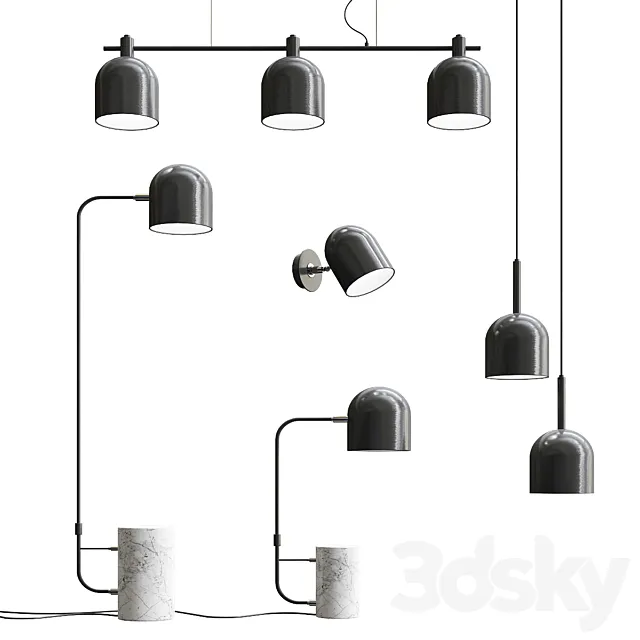 Luca Lamp Collection – 5 types 3D Model