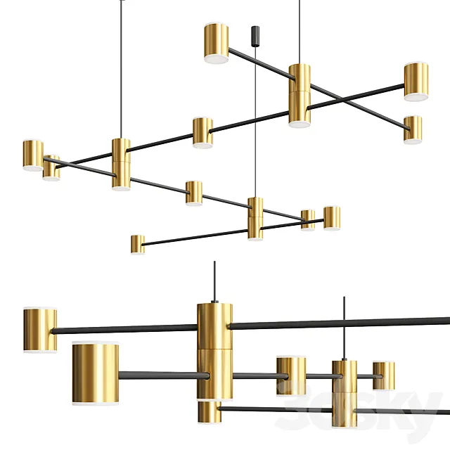 Luce Anichita Chandelier 3D Model Luce Anichita Chandelier 3D Model