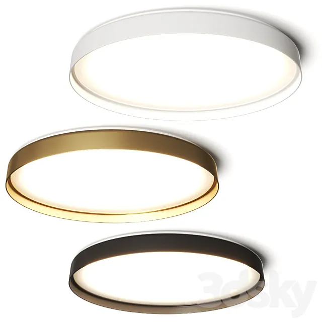 Luceplan Compendium Plate Ceiling Lamp 3D Model